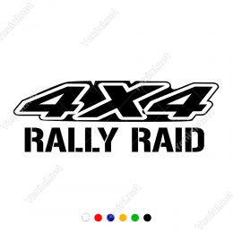 4x4 Off Rally Şablon Fontlu Raıd Yazısı Stickerı