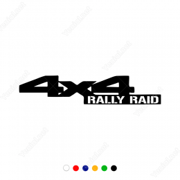 4x4 Rally Raıd Yazısı Sticker Yapıştırma