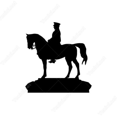 At Üzerinde Atatürk Görseli Siticker