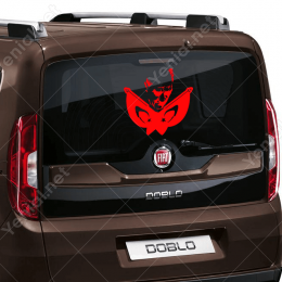 Çift Al Bayraklı Atatürk Görseli Sticker