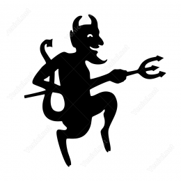 Devil Şeytan Sticker Yapıştırma