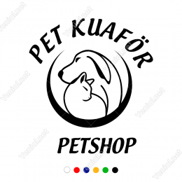Firmaya Petshoplara Özel Stickerı Yapıştırma