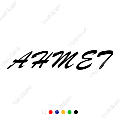 Kişiye Özel İsim Seçenekli Araba Sticker, Oto Çıkartma Yapıştırma