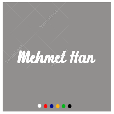 Kişiye Özel İsim Sticker Etiket Çıkartma