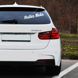 Kişiye Özel İsim Sticker Etiket Çıkartma