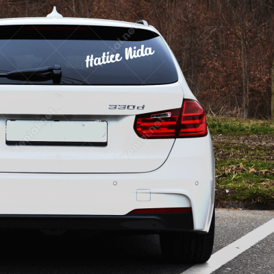 Kişiye Özel İsim Sticker Etiket Çıkartma