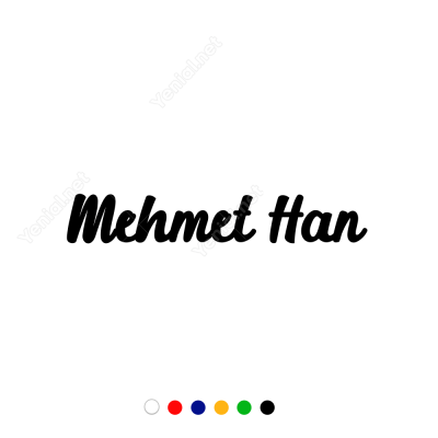 Kişiye Özel İsim Sticker Etiket Çıkartma