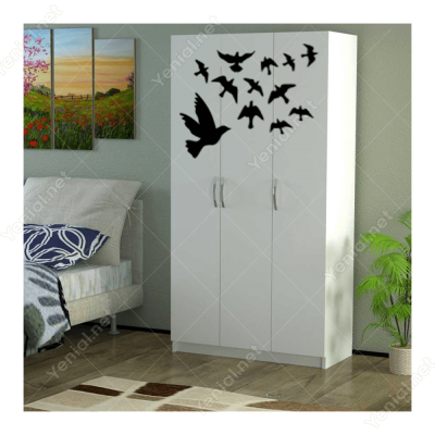Kuş Sürüsü Uçuşan Kuşlar Serisi Duvar Sticker Yapıştırma