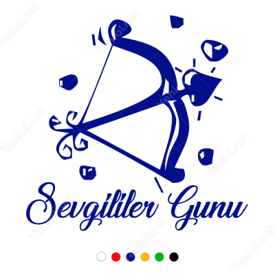 Sevgililer Günü Aşk Tanrıçasının Oku Sticker Yapıştırma