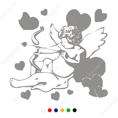 Sevgililer Günü Eros Aşk Tanrıçası 110x100cm Sticker Yapıştırma