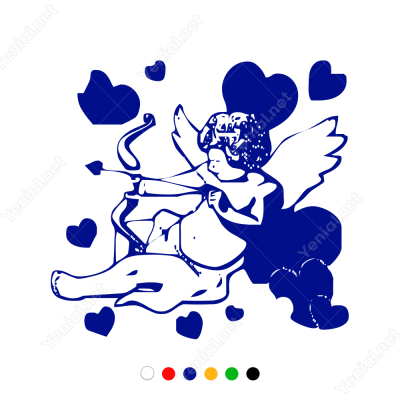 Sevgililer Günü Ok Atan Eros Sticker Yapıştırma Sevgililer Günü Ok Atan Eros Sticker Yapıştırma