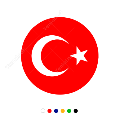 Türk Bayrağı Araç - Motosiklet Sticker Çıkartma