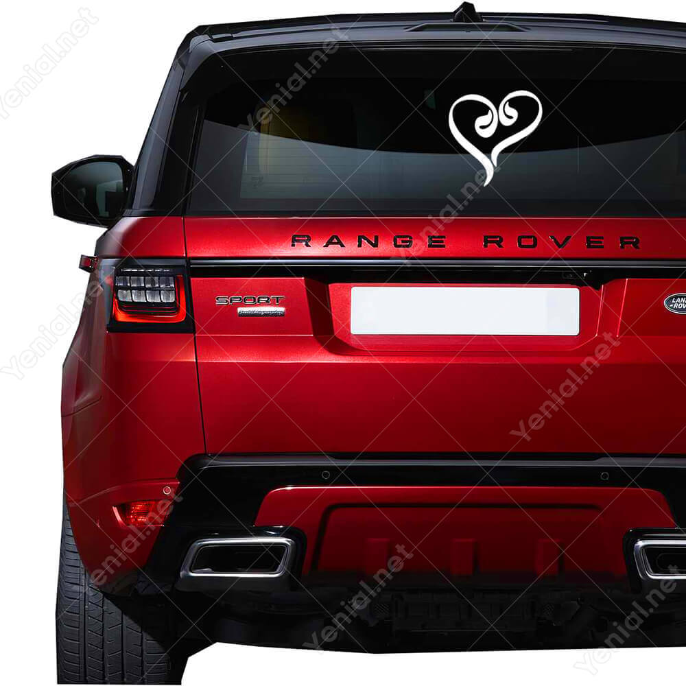 Vav Point Sticker Vav Harfi Ve Kalp Sticker Etiket Yapıştırma