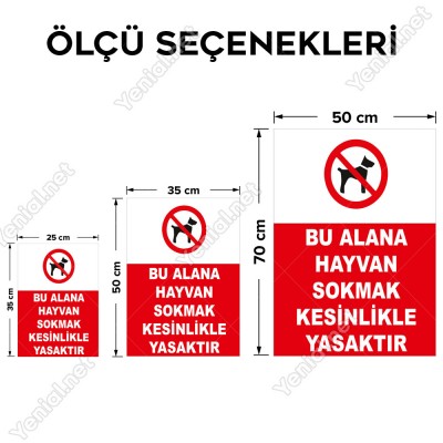 Bu Alana Hayvan Sokmak Kesinlikle Yasaktir Levhası