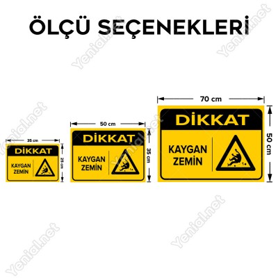 Dikkat Kaygan Zemin Levhası