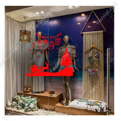 Geyik Çam Ağacı Noel Baba Kar Taneleri ve Hediye Paketleri Yılbaşı Süslemeleri Geyik Çam Ağacı Noel Baba Kar Taneleri ve Hediye Paketleri Yılbaşı Süslemeleri