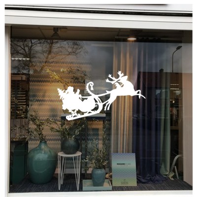 Yılbaşı Cam Süslemeleri Noel Baba Ve Geyik Sticker Yapıştırma Yılbaşı Cam Süslemeleri Noel Baba Ve Geyik Sticker Yapıştırma