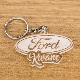 Ford Logolu İsme Özel - Kişiye Özel Pleksi Anahtarlık - Arkadaşa, Sevgiliye Eşe Hediye