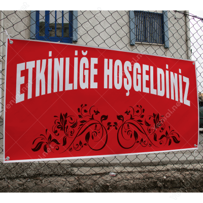 Etkinliğe Hoşgeldiniz Branda Afisi