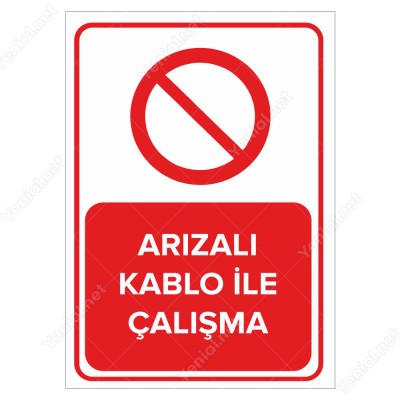 Arızalı Kablo İle Çalışma Levhası