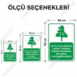 Kullanılmış Kağıdı Yeniden Değerlendirme Levhası