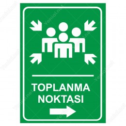 Toplanma Noktası Sağ Ok Levhası