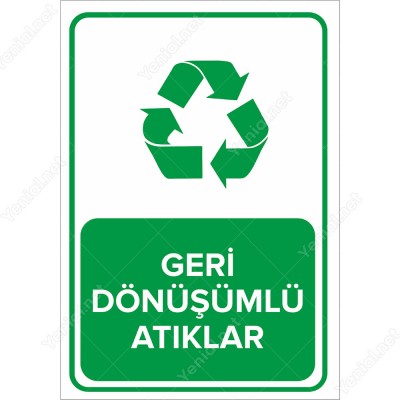 Geri Dönüşümlü Atıklar Levhasi