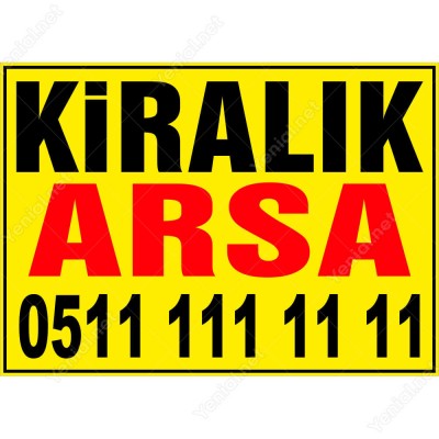 Kiralık Arsa Branda Afişi
