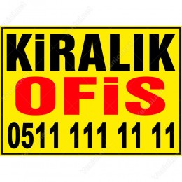Kiralık Ofis Branda Afişi