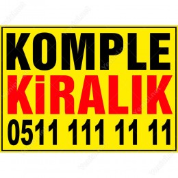 Komple Kiralık Branda Afişi