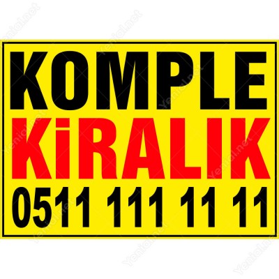 Komple Kiralık Branda Afişi
