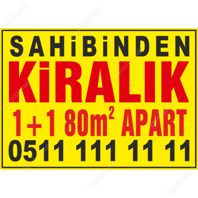 Sahibinden Kiralık 1+1 80m2 Apart Afişi