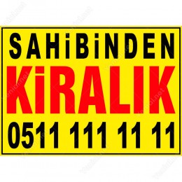 Sahibinden Kiralık Branda Afişi