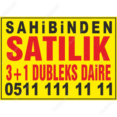 Sahibinden Satılık 3+1 Dubleks Daire Afişi