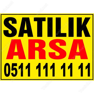 Satılık Arsa Branda Afişi