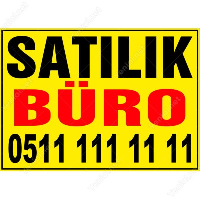 Satılık Büro Branda Afişi