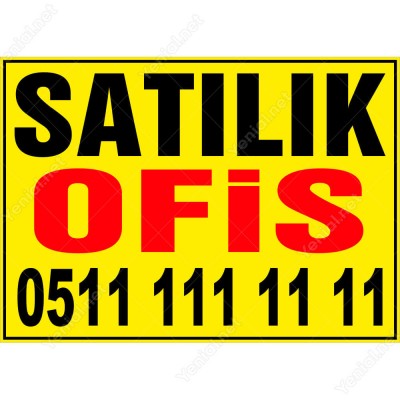 Satılık Ofis Branda Afişi