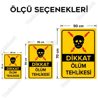 Dikkat Ölüm Tehlikesi Levhası