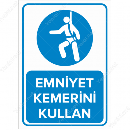 Emniyet Kemerini Kullan Levhası