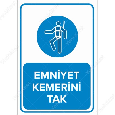 Emniyet Kemerini Tak Levhası