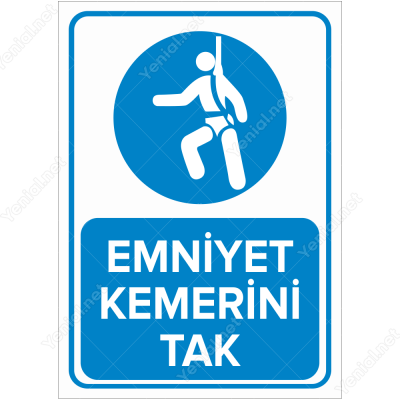Emniyet Kemerini Tak Levhası