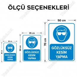 Gözlüksüz Kesim Yapma Levhası