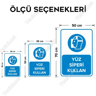 Yüz Siperi Kullan Levhası