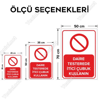 Daire Testerede İtici Çubuk Kullanın Levhası