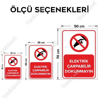 Elektrik Çarpabilir Dokunmayın Levhası